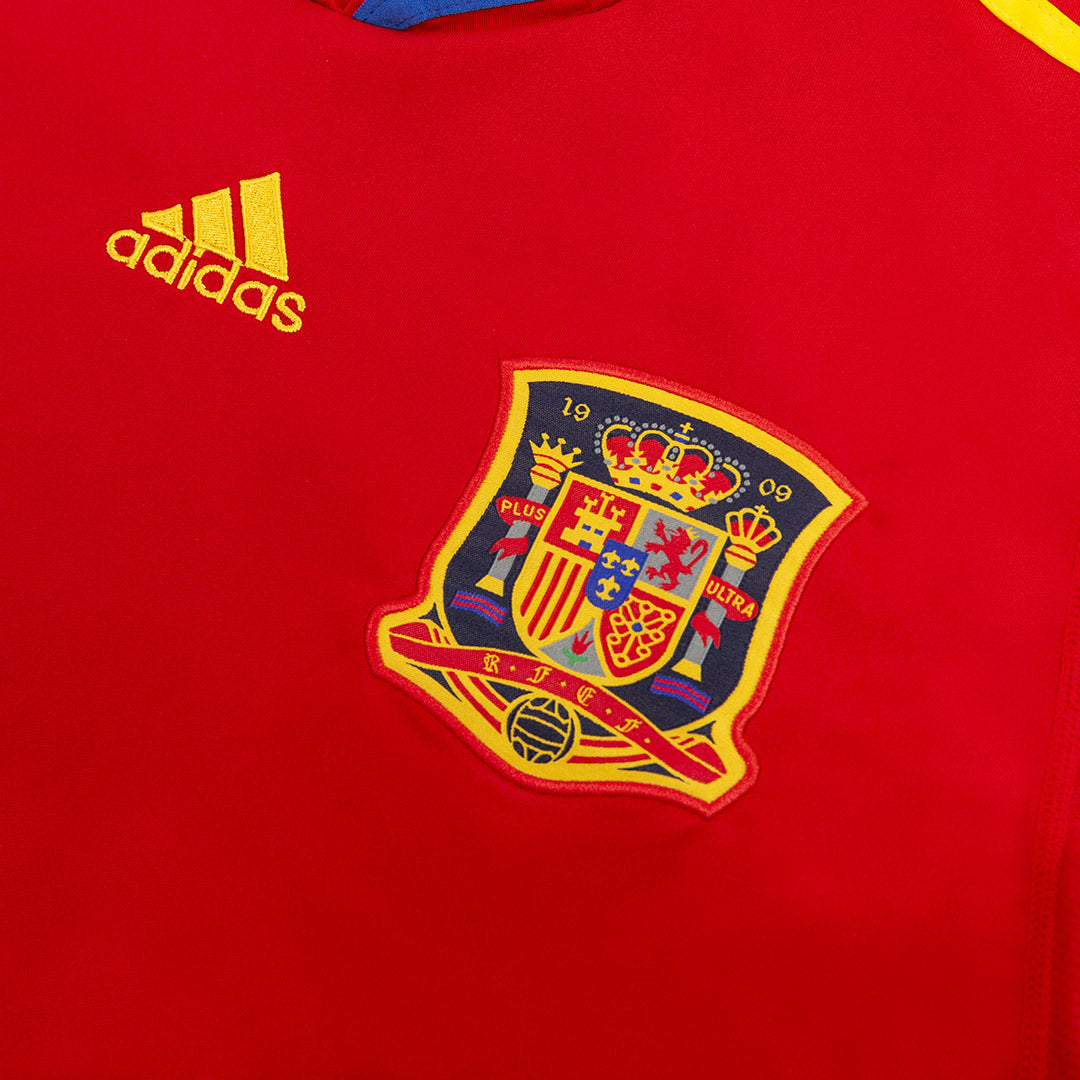 Retro XAVI #8 2010 Spain Home Soccer Jersey Top Soccer Jerseys Store