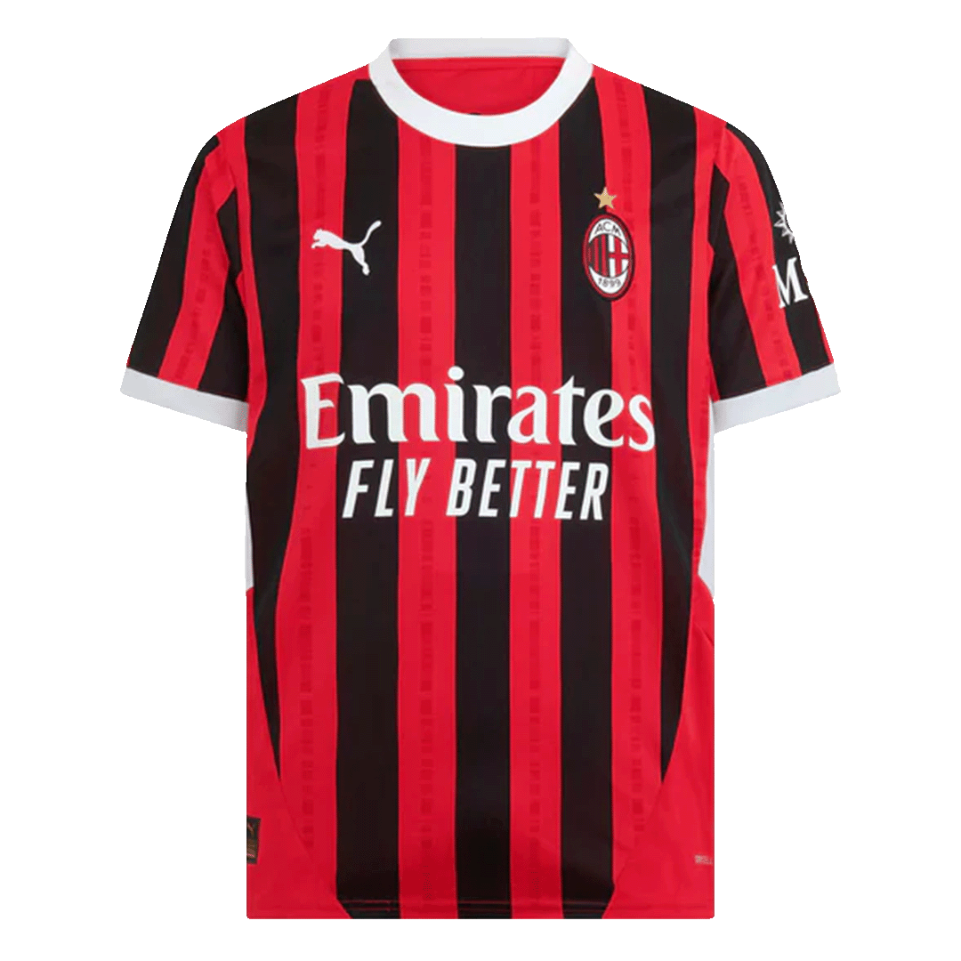 RAFA LE?O #10 AC Milan Home Soccer Jersey 2024/25 - UCL Top Soccer Jerseys Store
