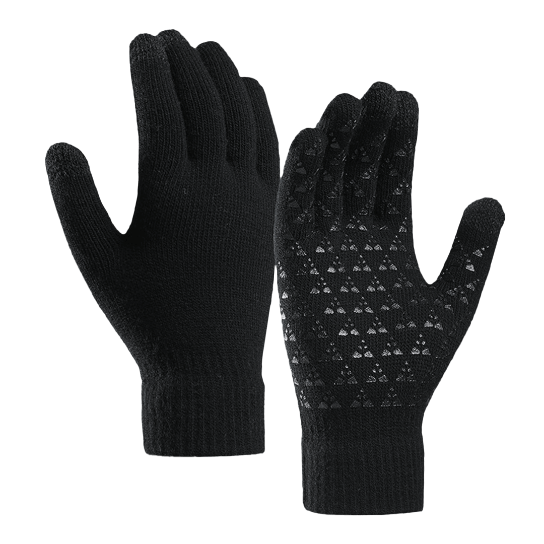 1 Pcs Knitted warm wool touch screen gloves Black Top Soccer Jerseys Store