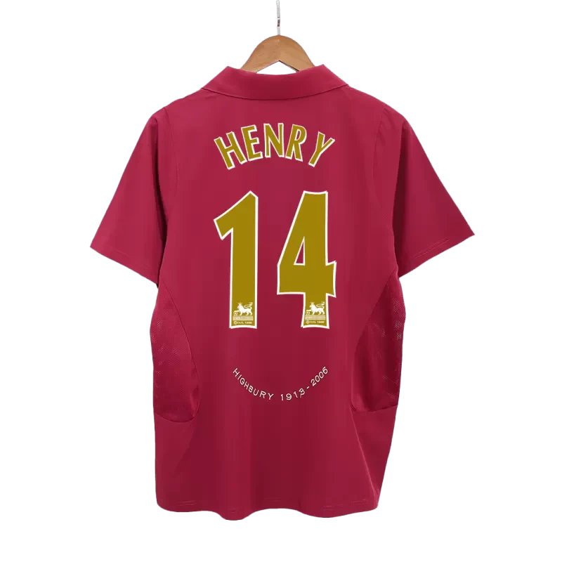 Retro HENRY #14 2005/06 Arsenal Home  Soccer Jersey Top Soccer Jerseys Store
