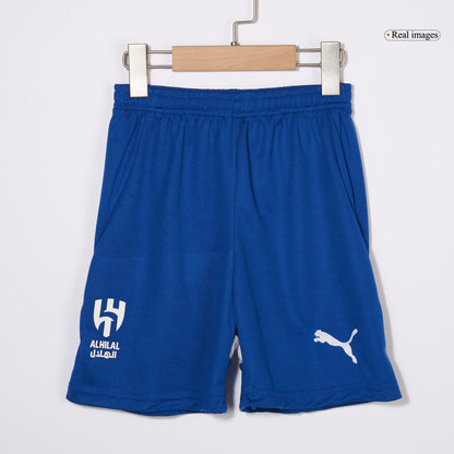 Kid's Al Hilal SFC Home  Soccer Jersey Kit(Jersey+Shorts) 2024/25 Top Soccer Jerseys Store