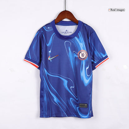 Kid's Chelsea Home  Soccer Jersey Kit(Jersey+Shorts) 2024/25 Top Soccer Jerseys Store