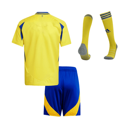 Kid's Al Nassr Home  Soccer Jersey Kit(Jersey+Shorts+Socks) 2024/25 Top Soccer Jerseys Store