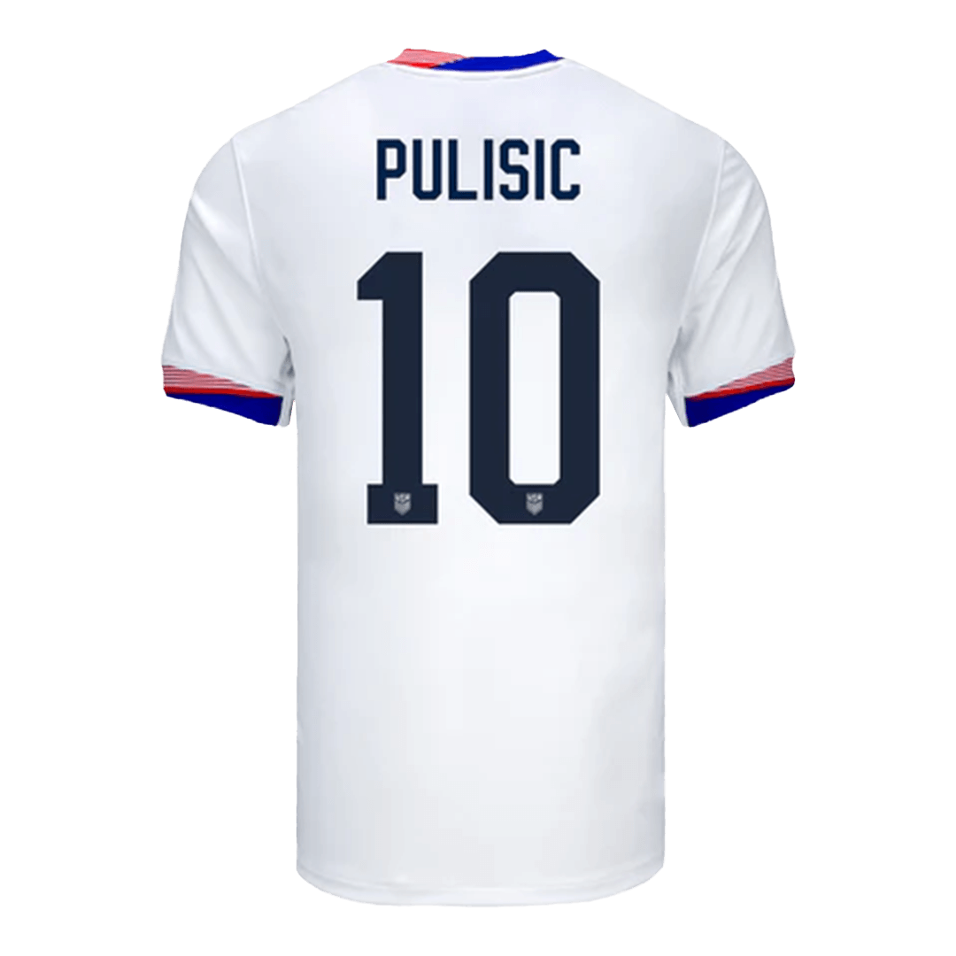 Men's USA PULISIC #10 Home Soccer Jersey Copa América 2024 Go Game Wear