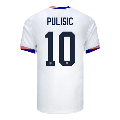 Men's USA PULISIC #10 Home Soccer Jersey Copa América 2024 Go Game Wear