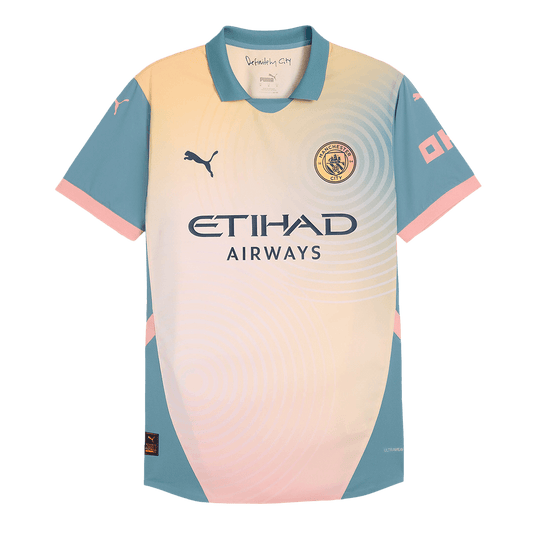 Player Version Manchester City Fourth Away  Soccer Jersey 2024/25- Definitely City (UCL) Top Soccer Jerseys Store