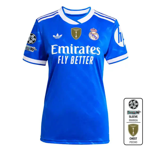Women's Real Madrid Third Away Soccer Jersey 2025/26 Go Game Wear