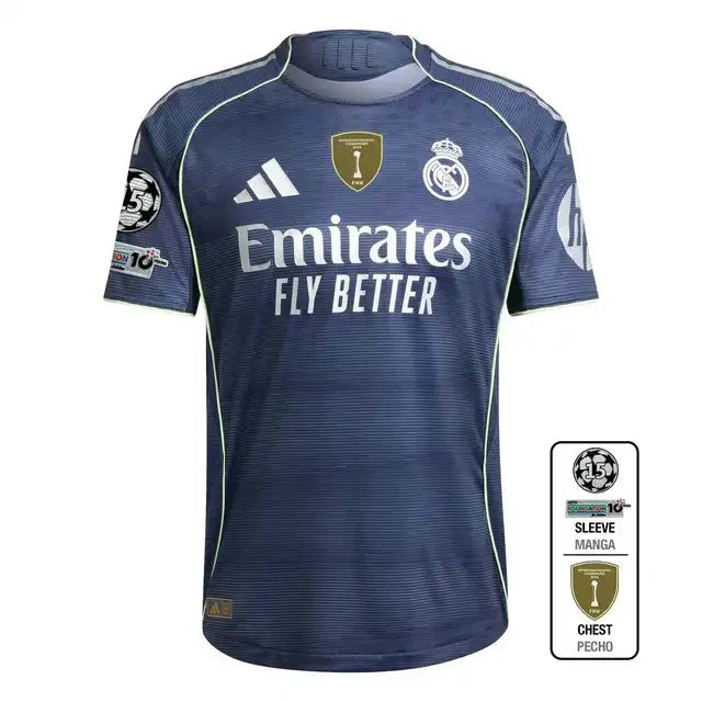 Player Version Real Madrid Away Soccer Jersey 2025/26 Top Soccer Jerseys Store
