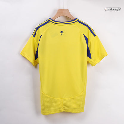 Kid's Al Nassr Home  Soccer Jersey Kit(Jersey+Shorts+Socks) 2024/25 Top Soccer Jerseys Store