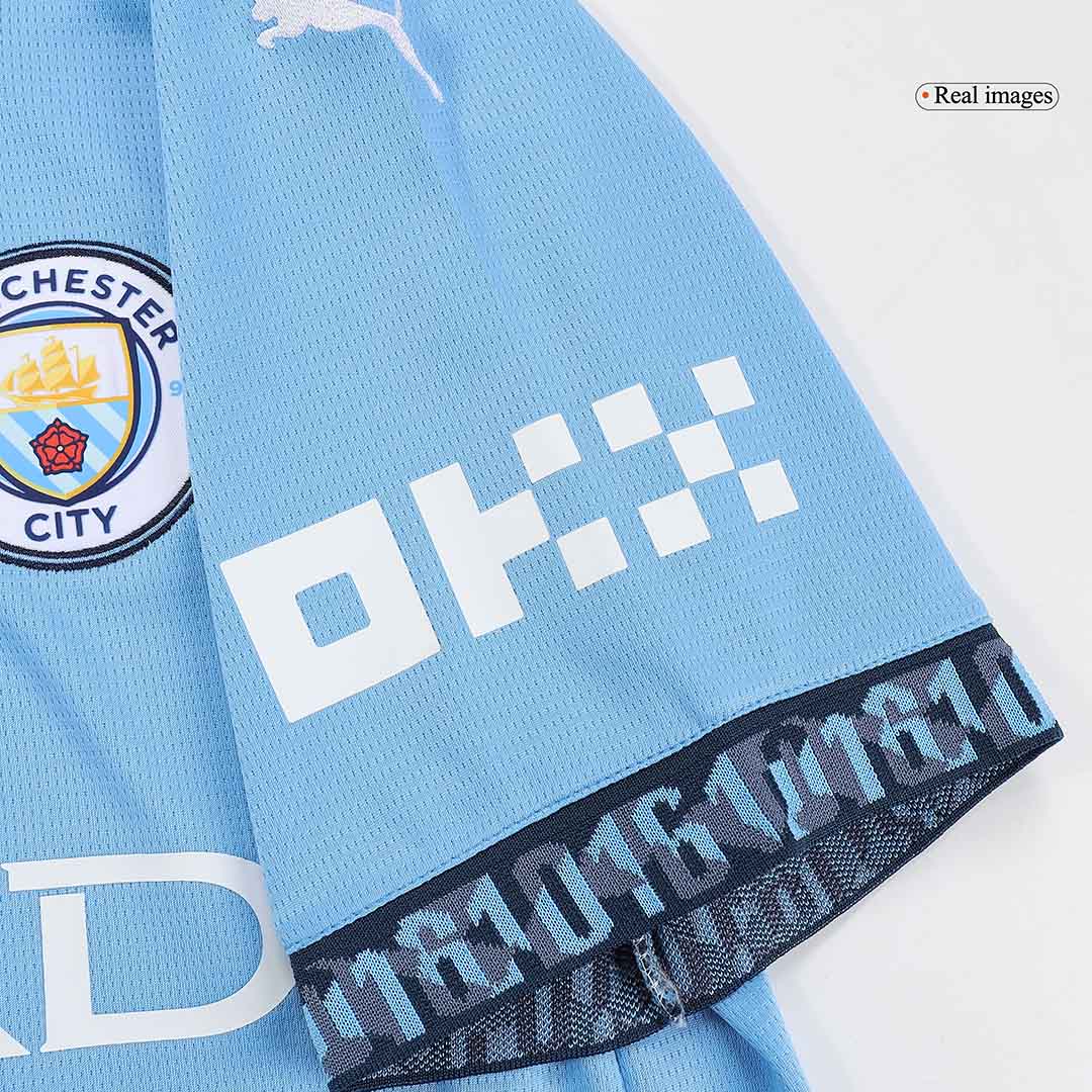 DE BRUYNE #17 Manchester City Home  Soccer Jersey 2024/25 - UCL Top Soccer Jerseys Store