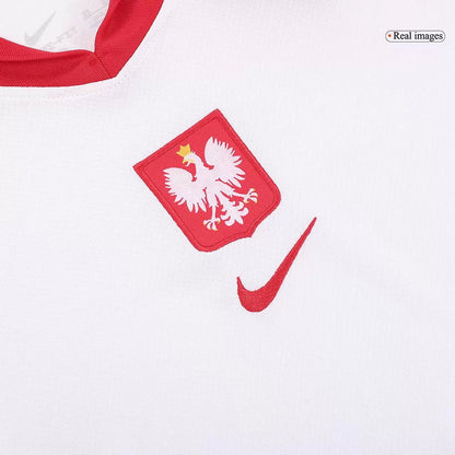 Dziecięce stroje piłkarskie Polska Home 2024 Top Koszulki Pilka Sklep