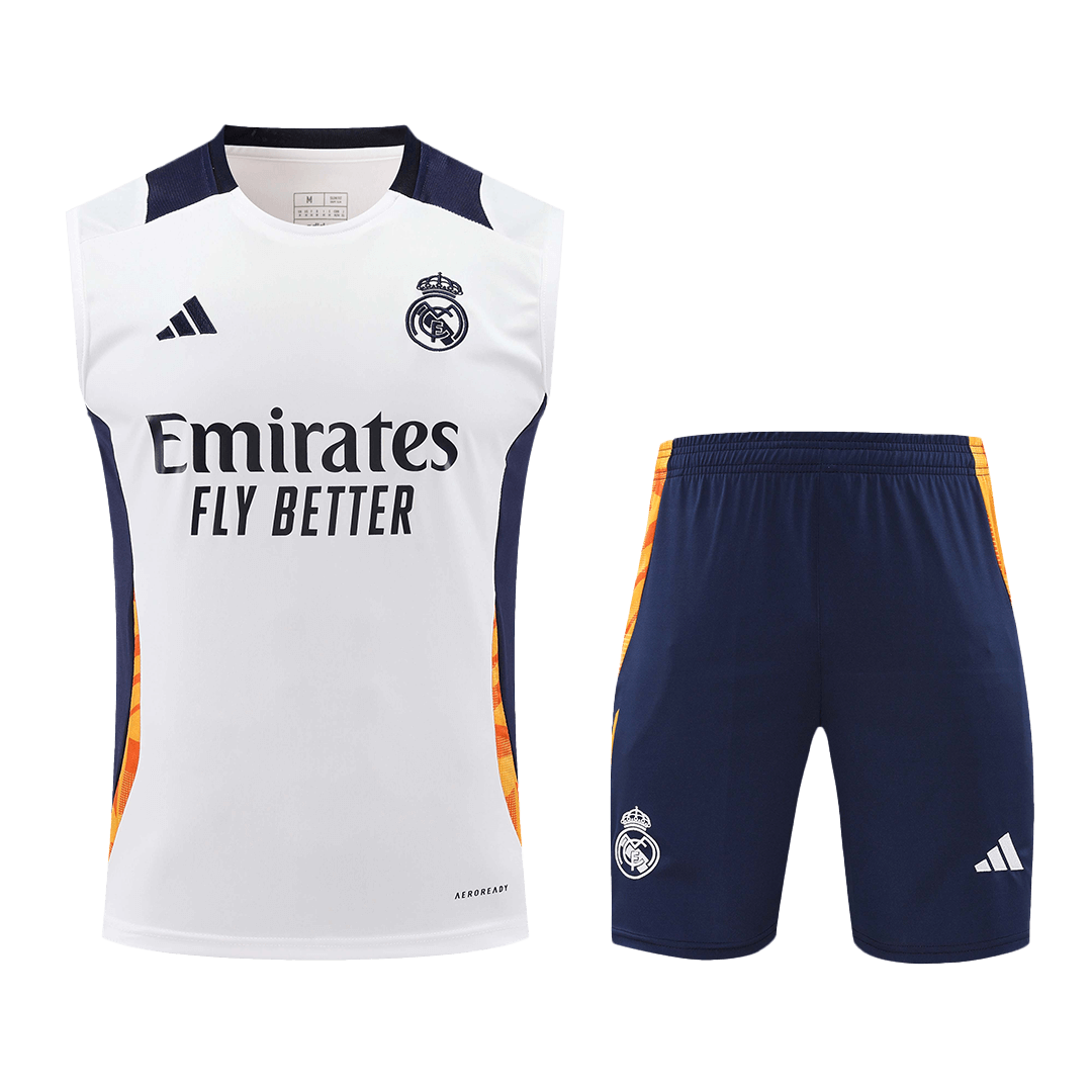 Real Madrid Pre-Match  Soccer Jersey Vest Kit(Jersey+Shorts) 2024/25 Top Soccer Jerseys Store