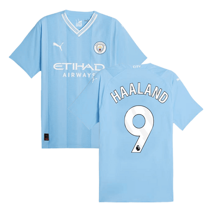 Player Version HAALAND #9 Manchester City Home  Soccer Jersey 2023/24 Top Soccer Jerseys Store