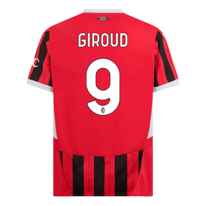 GIROUD #9 AC Milan Home  Soccer Jersey 2024/25 Top Soccer Jerseys Store
