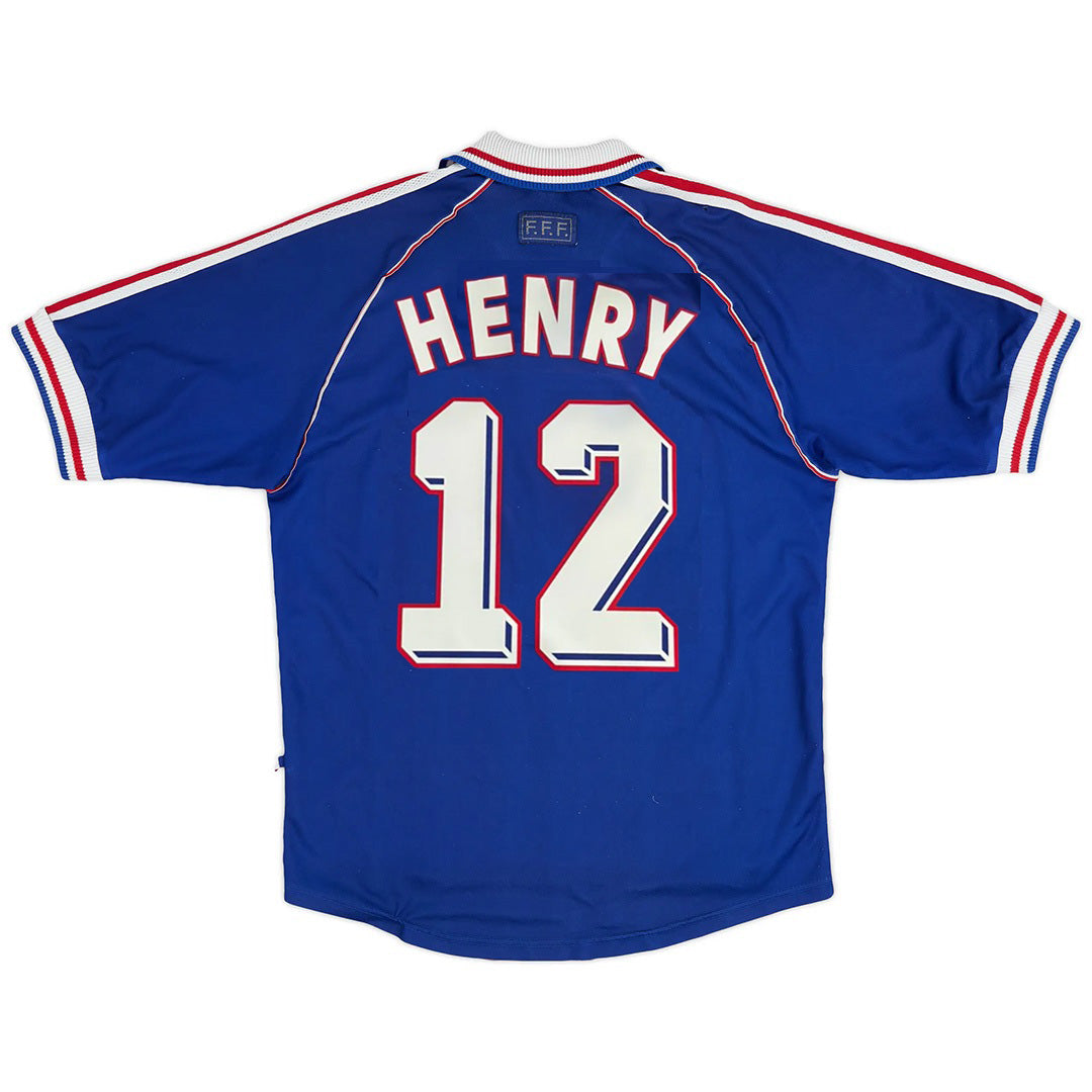 HENRY #12 Classic France Home Jersey 1998 Go Game Wear