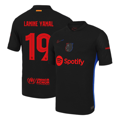 Player Version LAMINE YAMAL #19 Barcelona Away  Soccer Jersey 2024/25- UCL Top Soccer Jerseys Store