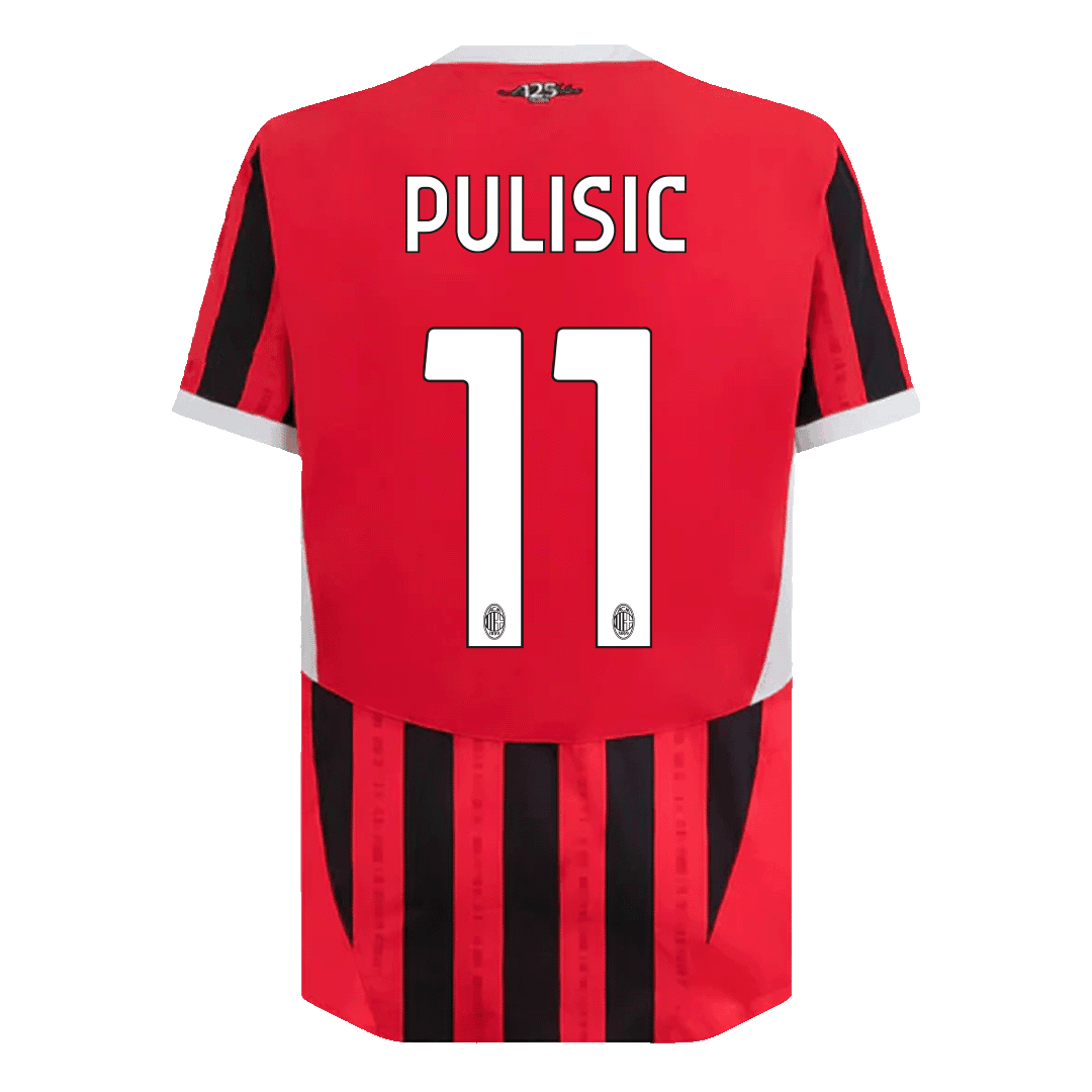 Player Version PULISIC #11 AC Milan Home  Soccer Jersey 2024/25 Top Soccer Jerseys Store