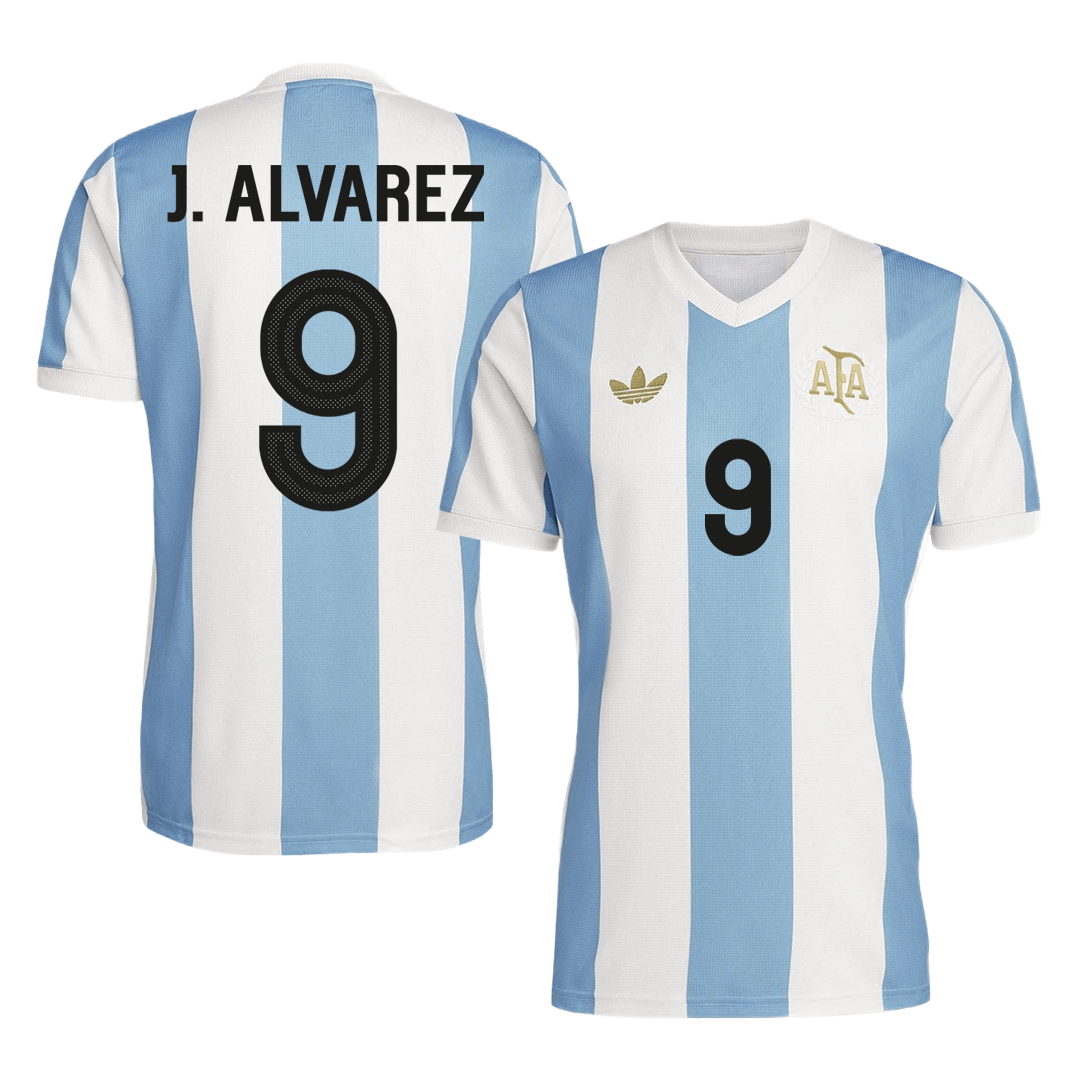J.ALVAREZ #9 Argentina  Soccer Jersey 2024- 50th Anniversary Top Soccer Jerseys Store