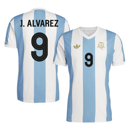 J.ALVAREZ #9 Argentina  Soccer Jersey 2024- 50th Anniversary Top Soccer Jerseys Store