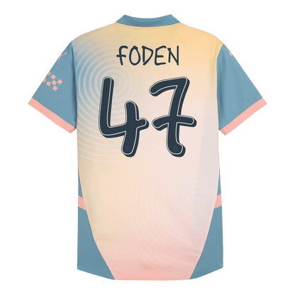 Player Version FODEN #47 Manchester City Fourth Away  Soccer Jersey 2024/25 - Definitely City Top Soccer Jerseys Store