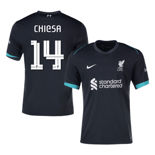 CHIESA #14 Liverpool Away  Soccer Jersey 2024/25 - UCL Top Soccer Jerseys Store
