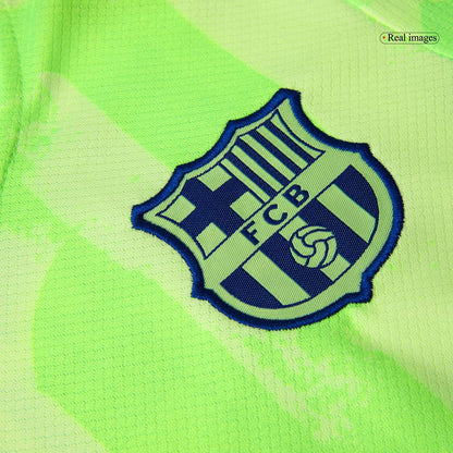 Kid's Barcelona Third Away  Soccer Jersey Kit(Jersey+Shorts) 2024/25 - UCL (Spotify Logo Without Text) Top Soccer Jerseys Store
