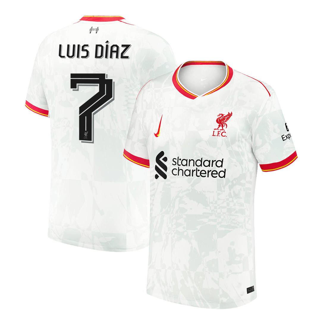 LUIS DÍAZ  #7 Liverpool Third Away  Soccer Jersey 2024/25 Top Soccer Jerseys Store