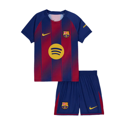 Kid‘s  Barcelona Home Soccer Jerseys (Jersey+Short) Kit 2025/26 Go Game Wear