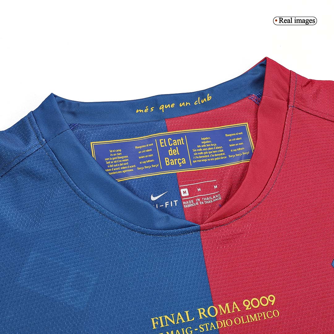 Retro XAVI #6 2008/09 Barcelona Home Long Sleeve  Soccer Jersey- UCL Final Top Soccer Jerseys Store