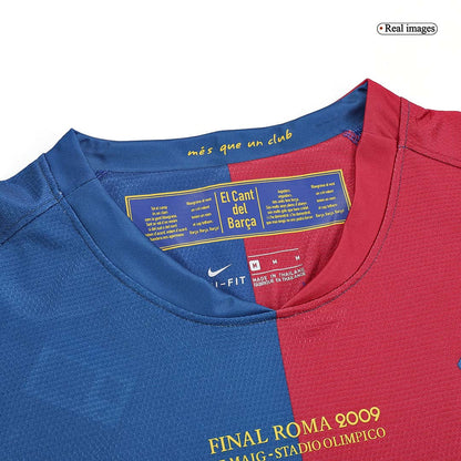 Retro A.INIESTA #8 2008/09 Barcelona Home Long Sleeve  Soccer Jersey- UCL Final Top Soccer Jerseys Store