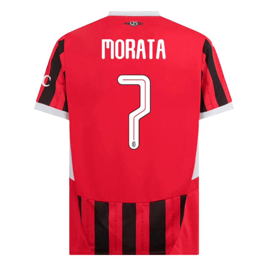 MORATA #7 AC Milan Home  Soccer Jersey 2024/25 - UCL Top Soccer Jerseys Store