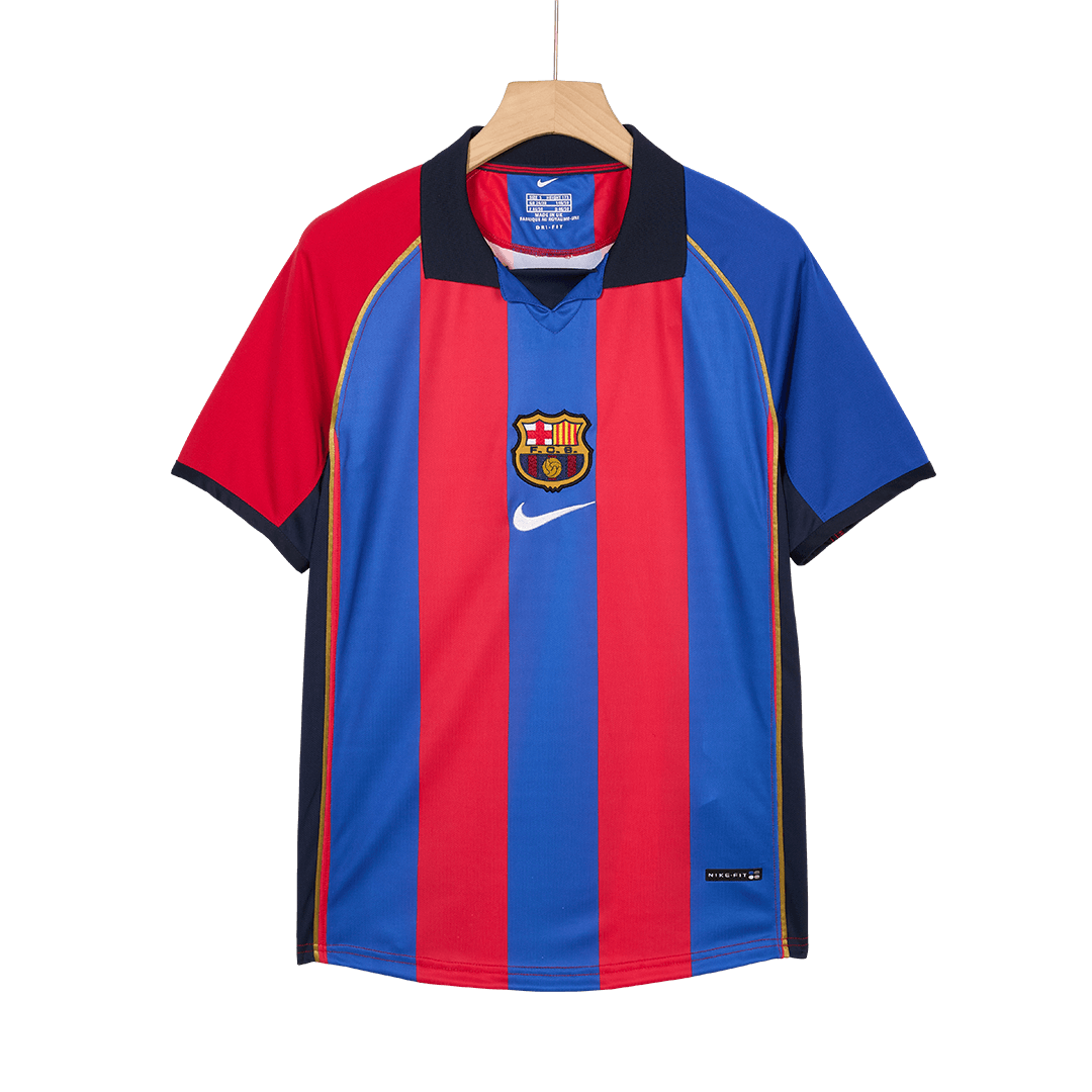 Retro 2001/02 Barcelona Home  Soccer Jersey Top Soccer Jerseys Store