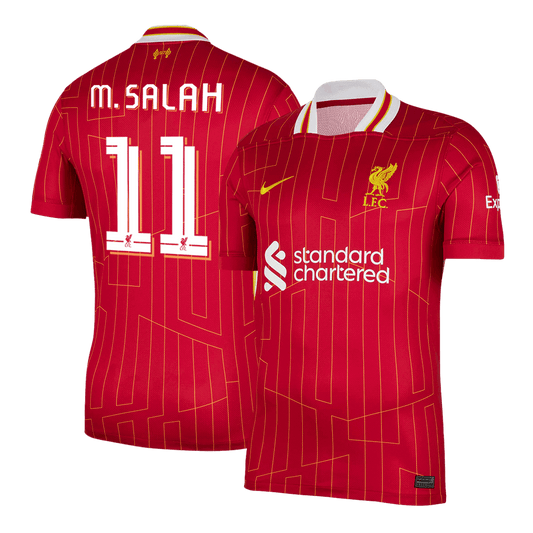 M.SALAH #11 Liverpool Home  Soccer Jersey 2024/25 - UCL Top Soccer Jerseys Store