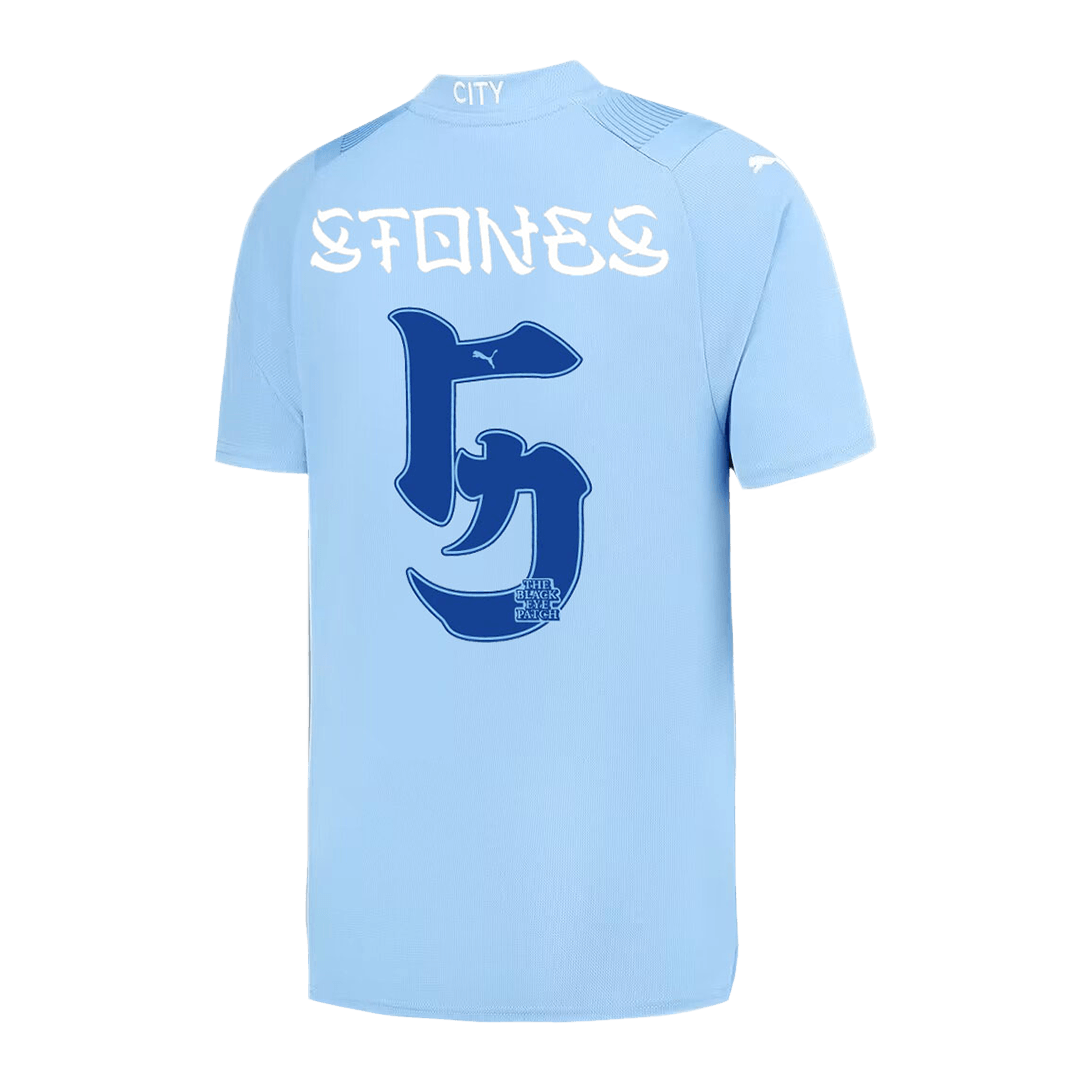 STONES #5 Manchester City Japanese Tour Printing Home  Soccer Jersey 2023/24 Top Soccer Jerseys Store