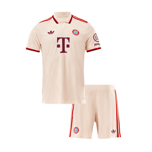 Kid's Bayern Munich Third Away  Soccer Jersey Kit(Jersey+Shorts) 2024/25 - UCL Top Soccer Jerseys Store