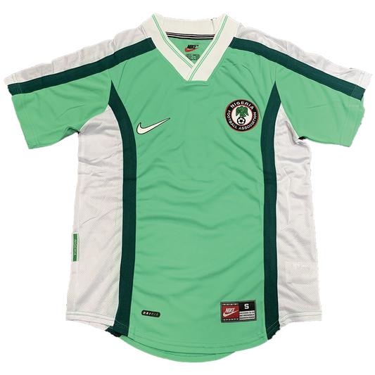 Retro 1998 Nigeria Home Soccer Jersey topsoccerjerseys.com