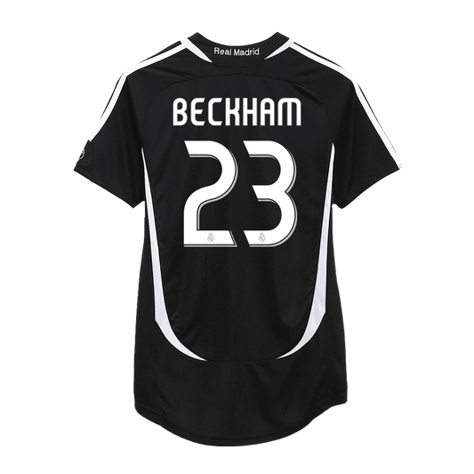 Retro BECKHAM #23 2006/07 Real Madrid Away  Soccer Jersey Top Soccer Jerseys Store