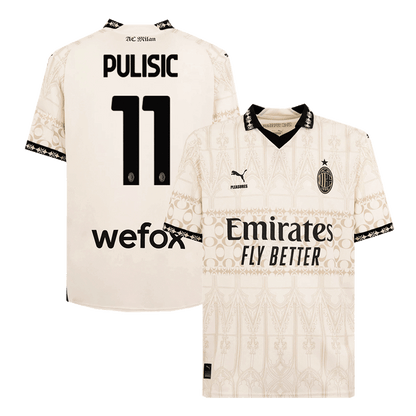 PULISIC #11 AC Milan X Pleasures Fouth Away  Soccer Jersey 2023/24 Top Soccer Jerseys Store