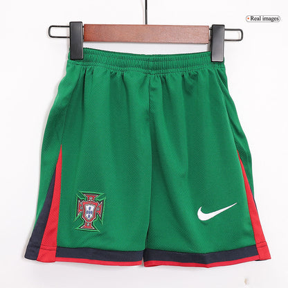 Kid's Portugal Home Jerseys Kit(Jersey+Shorts) Euro 2024 Go Game Wear