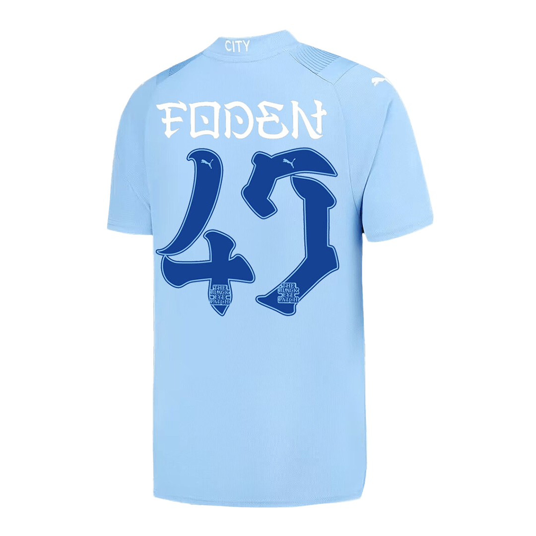 FODEN #47 Manchester City Japanese Tour Printing Home  Soccer Jersey 2023/24 Top Soccer Jerseys Store