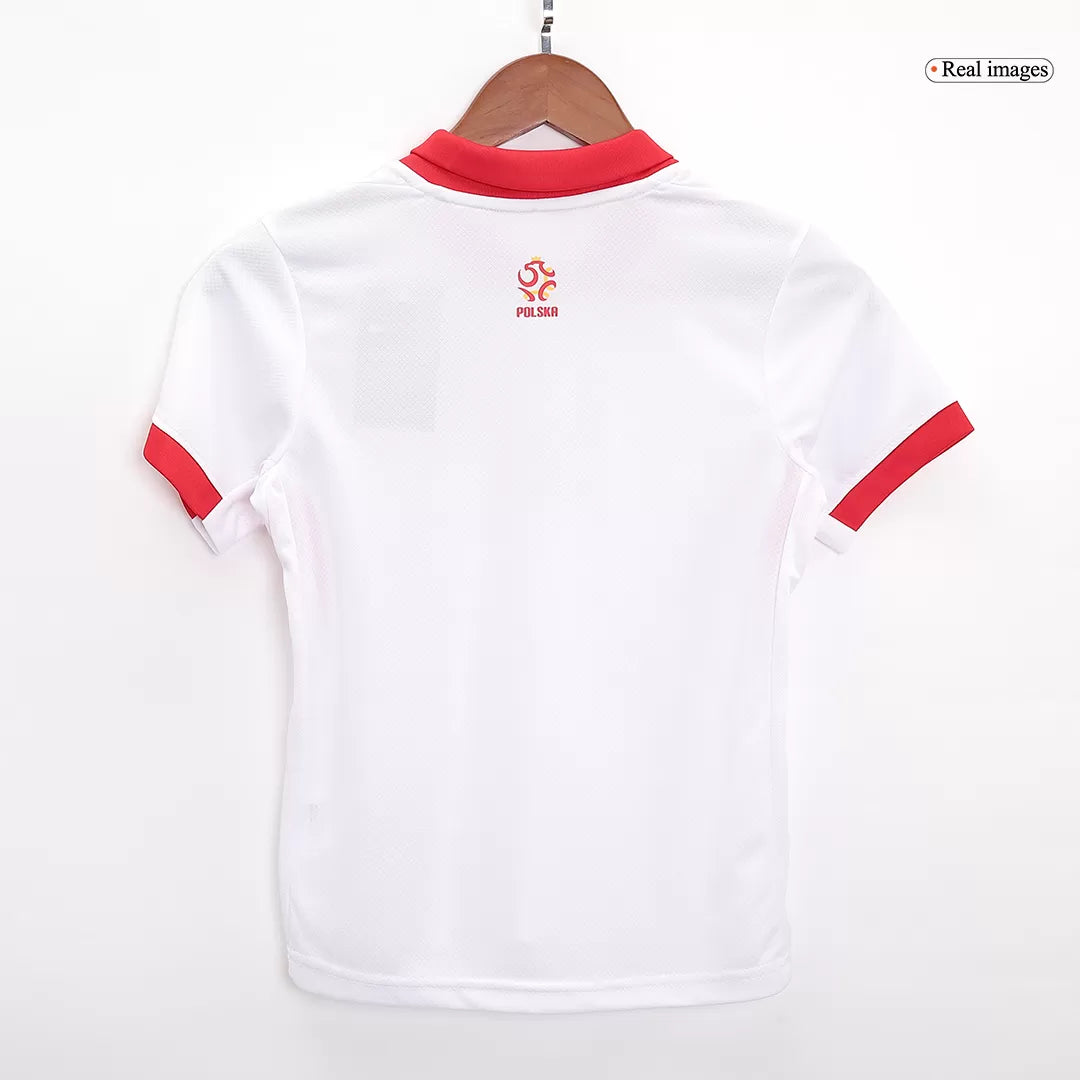 Dziecięce stroje piłkarskie Polska Home 2024 Top Koszulki Pilka Sklep