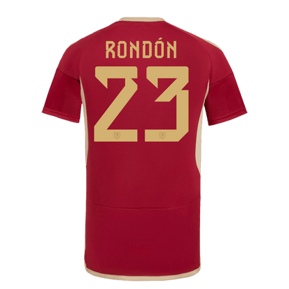 Men's Venezuela  RONDÓN #23 Home Soccer Jersey Copa América 2024 topsoccerjerseys.com