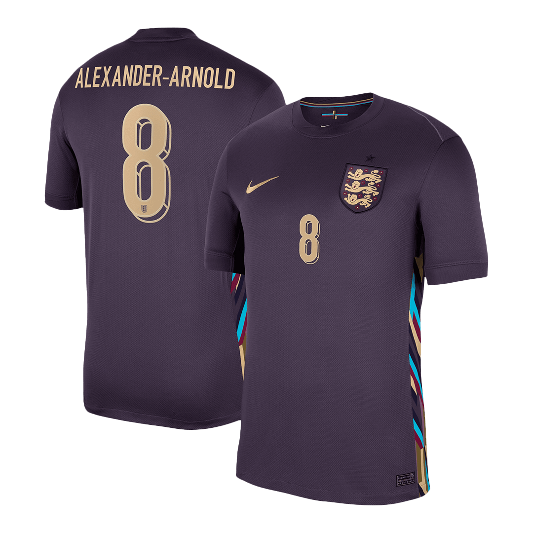ALEXANDER-ARNOLD #8 England Away  Soccer Jersey Euro 2024 Top Soccer Jerseys Store