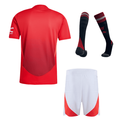 Player Version Manchester United Home  Soccer Jersey Kit(Jersey+Shorts+Socks) 2024/25 Top Soccer Jerseys Store