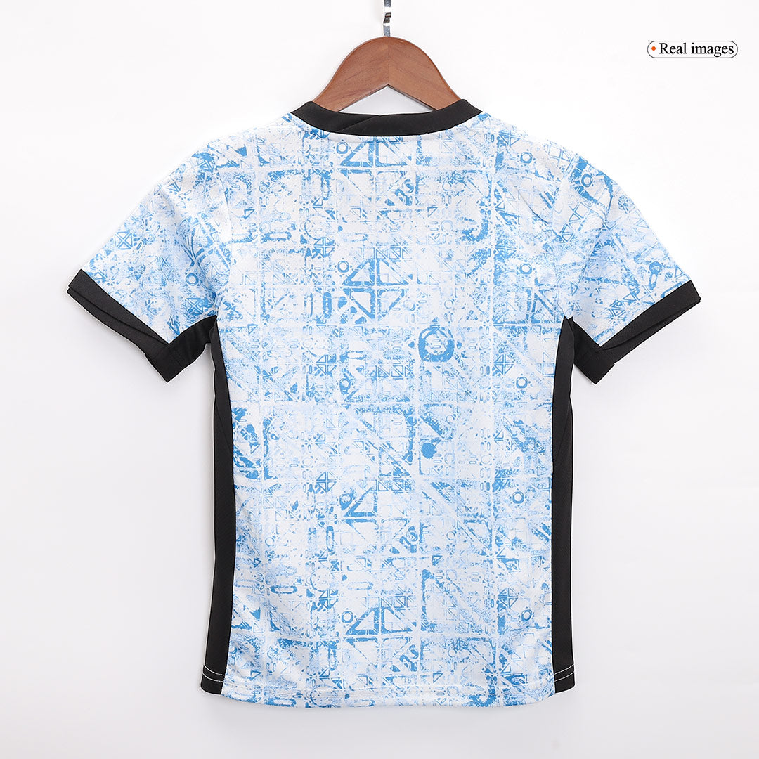 Kid's Portugal Away Jerseys Full Kit Euro 2024(Short+ Shorts+sock) Go Game Wear