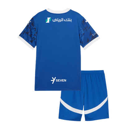Kid's Al Hilal SFC Home  Soccer Jersey Kit(Jersey+Shorts) 2024/25 Top Soccer Jerseys Store