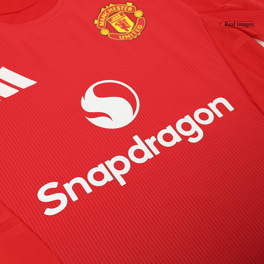 Player Version GARNACHO #17 Manchester United Home  Soccer Jersey 2024/25 Top Soccer Jerseys Store