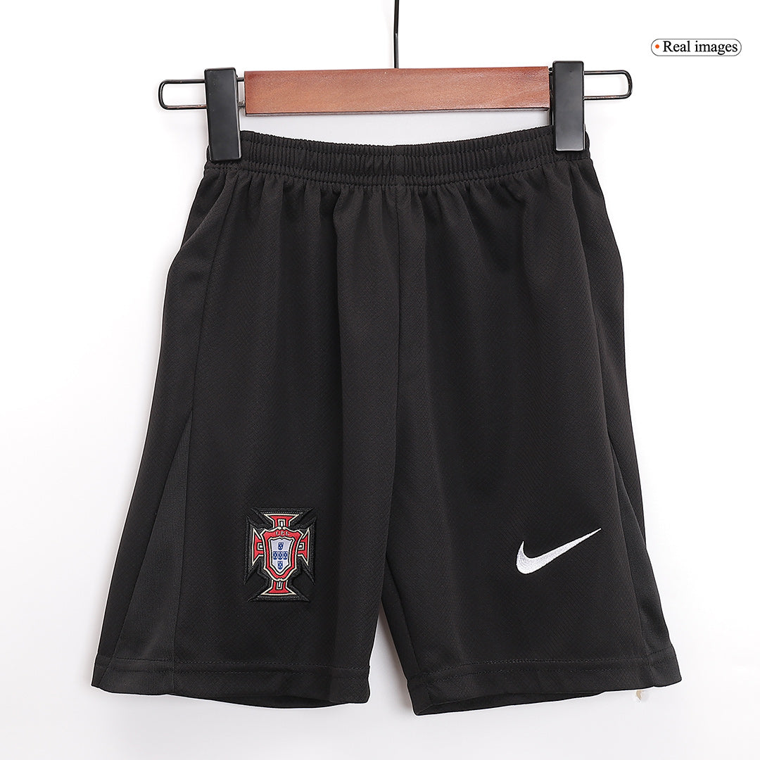 Kid's Portugal Away Kit(Jersey+Shorts) Euro 2024 Go Game Wear