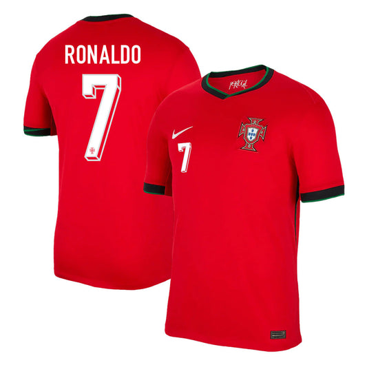 [Super Quality] Men's Portugal RONALDO #7 Home Soccer Jersey Euro 2024 Go Game Wear