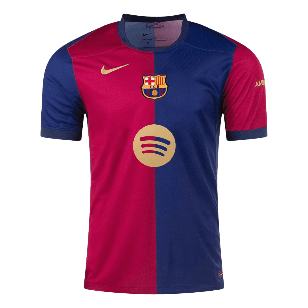 Barcelona Home  Soccer Jersey 2024/25-Spotify Logo Without Text Top Soccer Jerseys Store